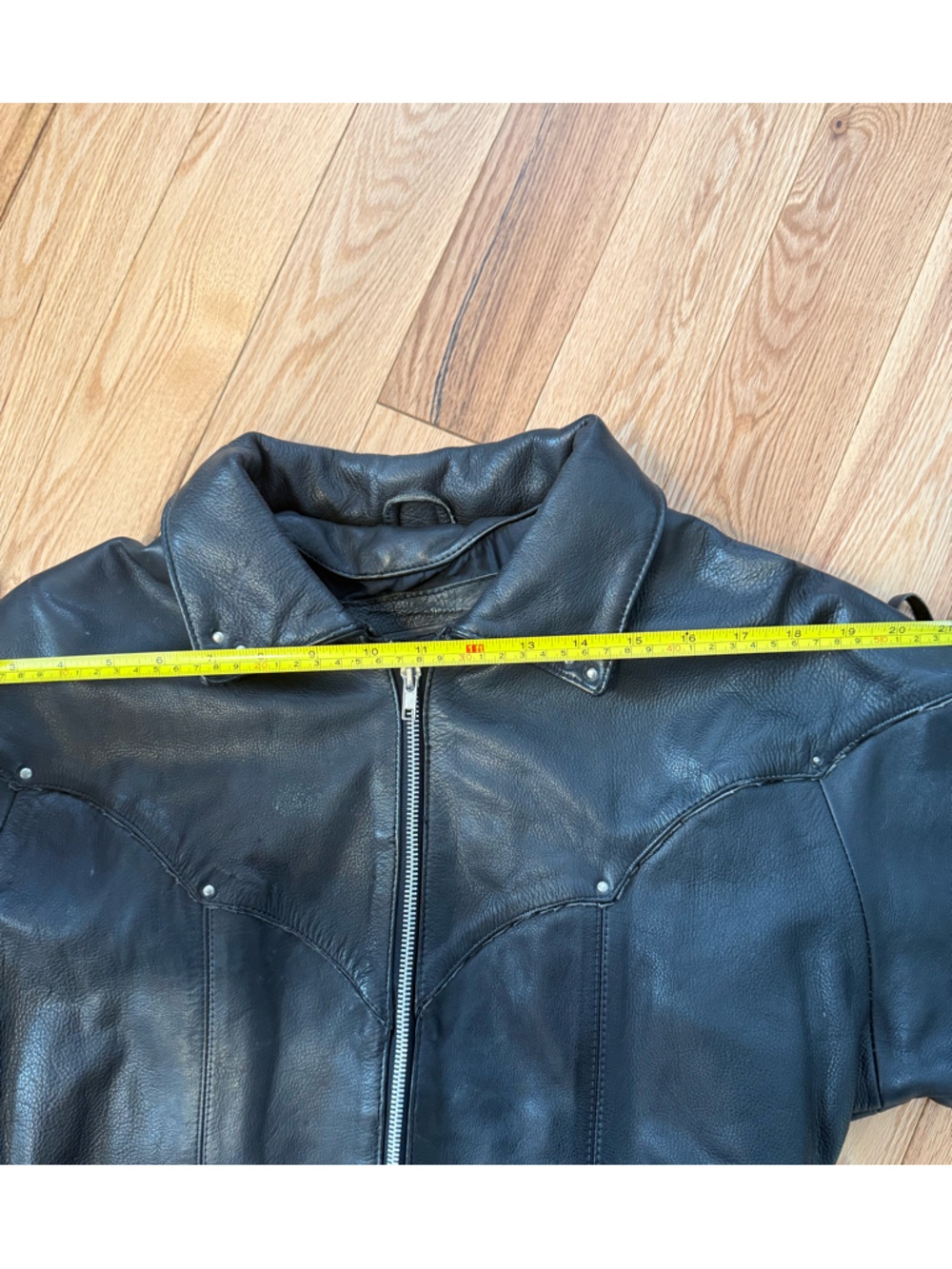 Vintage Pelle Cuir Western Fringe Leather Jacket - Deconstructed Gothic Moto - Picture 13 of 16